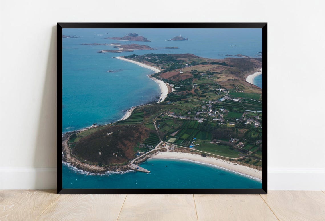 Aerial View Small Islands Turquoise Water White Beaches Poster - Image 2