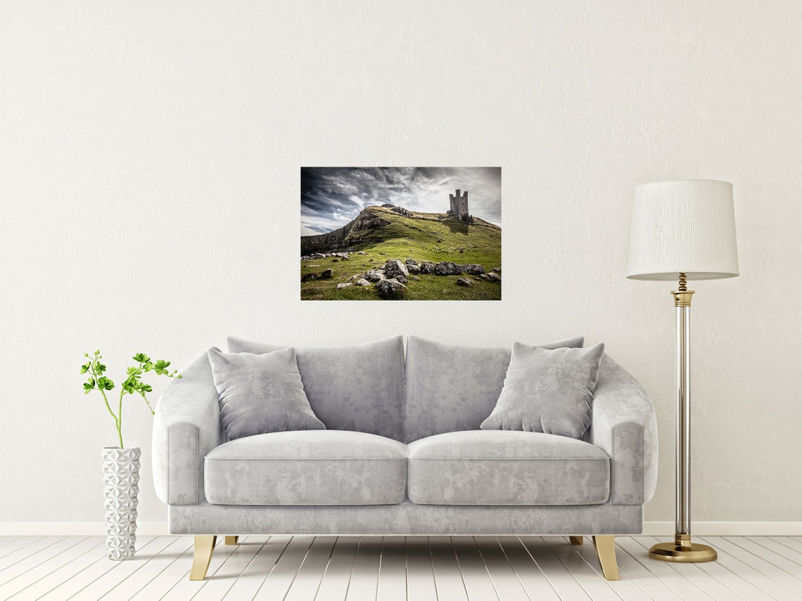 Dunstanburgh Castle Northumberland Cliff Top Ruins View Poster - Image 2