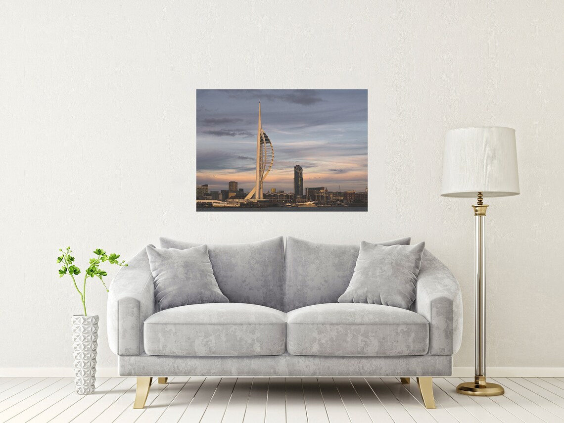 Spinnaker Tower Gunwharf Quays Portsmouth Harbour Dusk Poster - Image 2