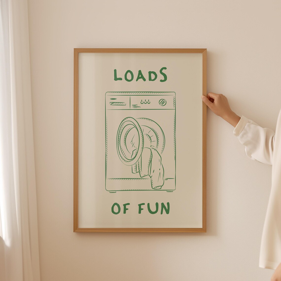 Loads Of Fun Funny Laundry Room Wall Art Print - Image 2