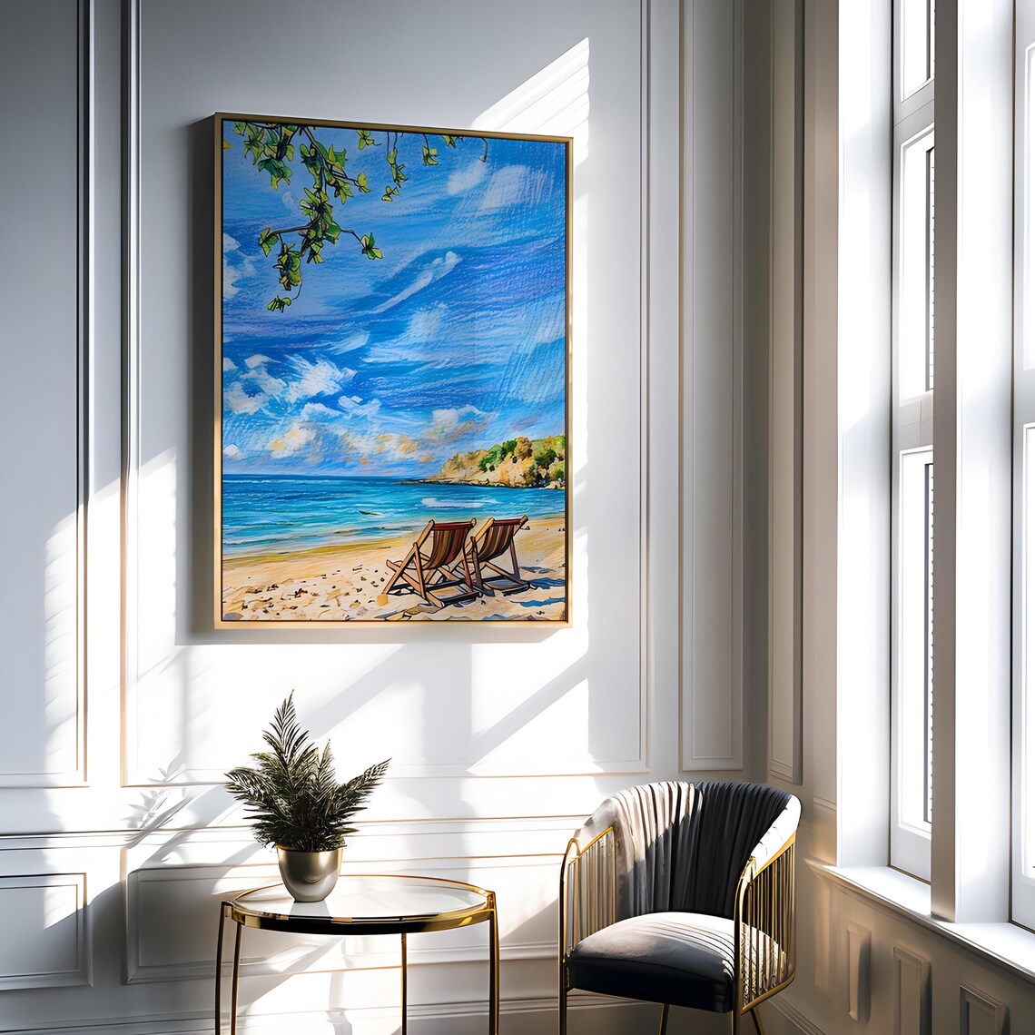 Florida Beach Paradise, Tropical Vacation Travel Poster - Image 2