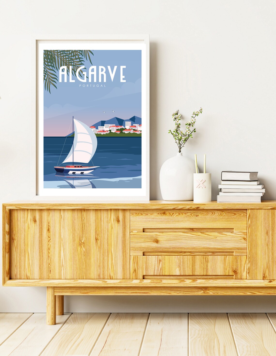 Algarve Travel Poster, Portugal Coastal Wall Art - Image 3