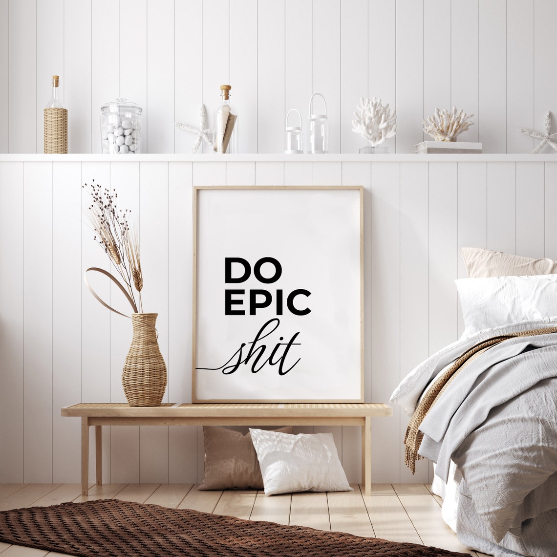 Do Epic Shit Bold Typography Motivational Office Decor Poster - Image 3