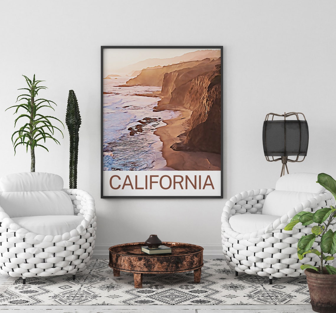 California Travel Print California Wall Art California Art California Artwork California Art Print California Gift California Poster - Image 3