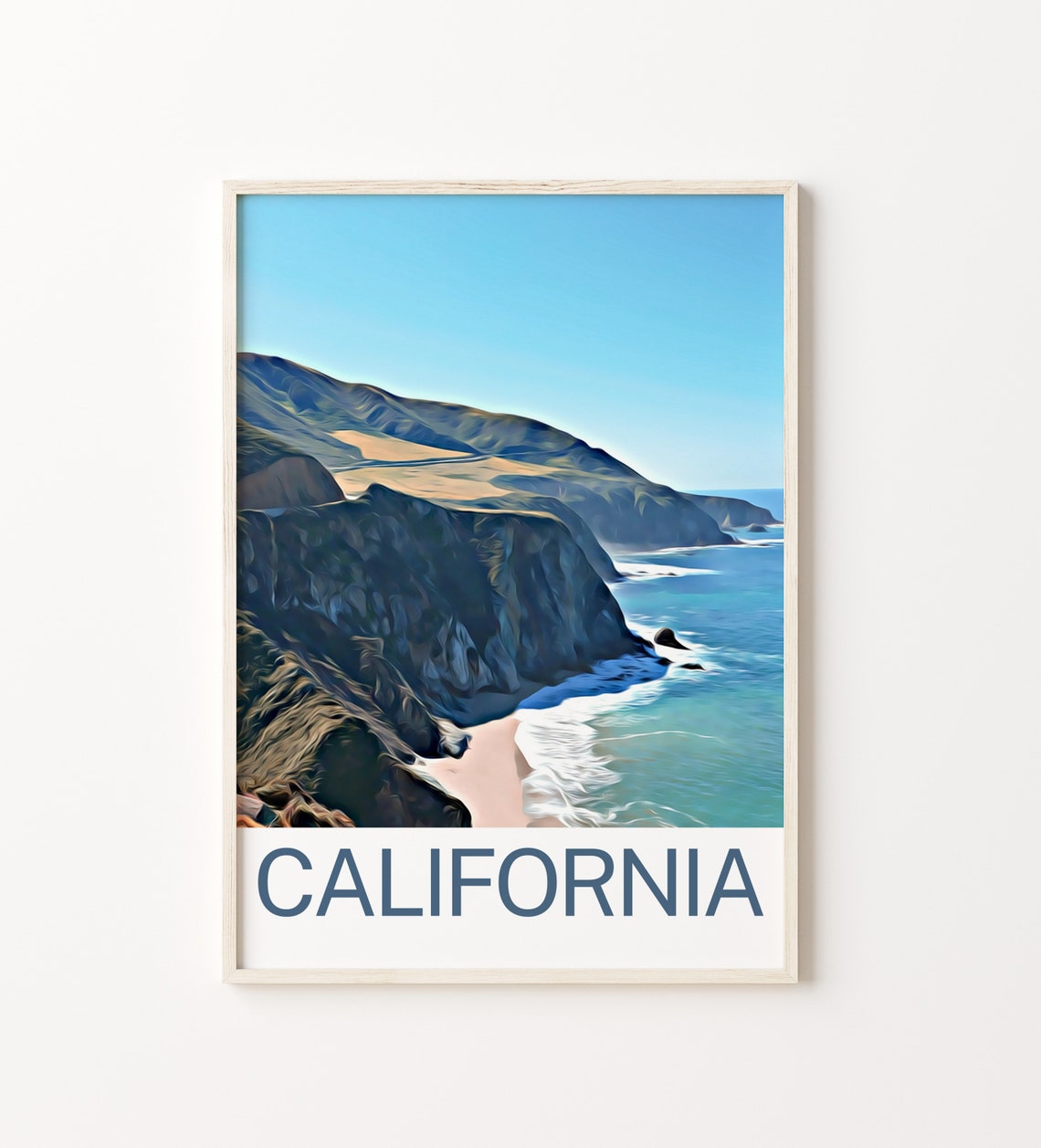 California California Print California Wall Art California Poster California Wall Decor California Souvenir California Gift Travel