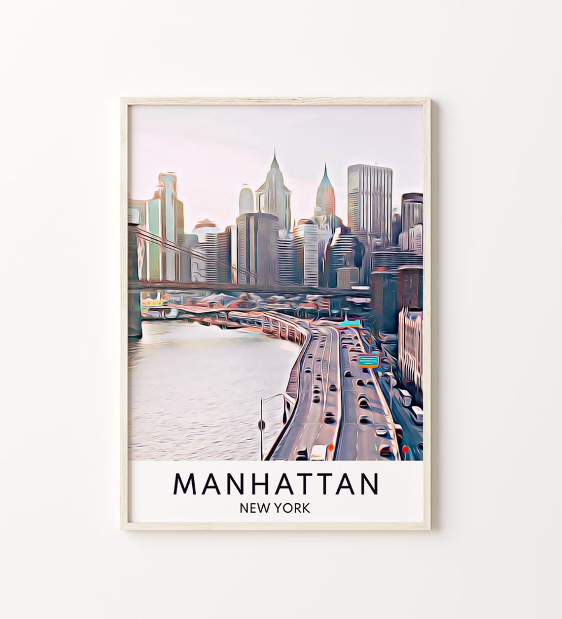 Manhattan Print New York City Print Manhattan Art New York City Art New York City Wall Art Manhattan Wall Art Manhattan New York