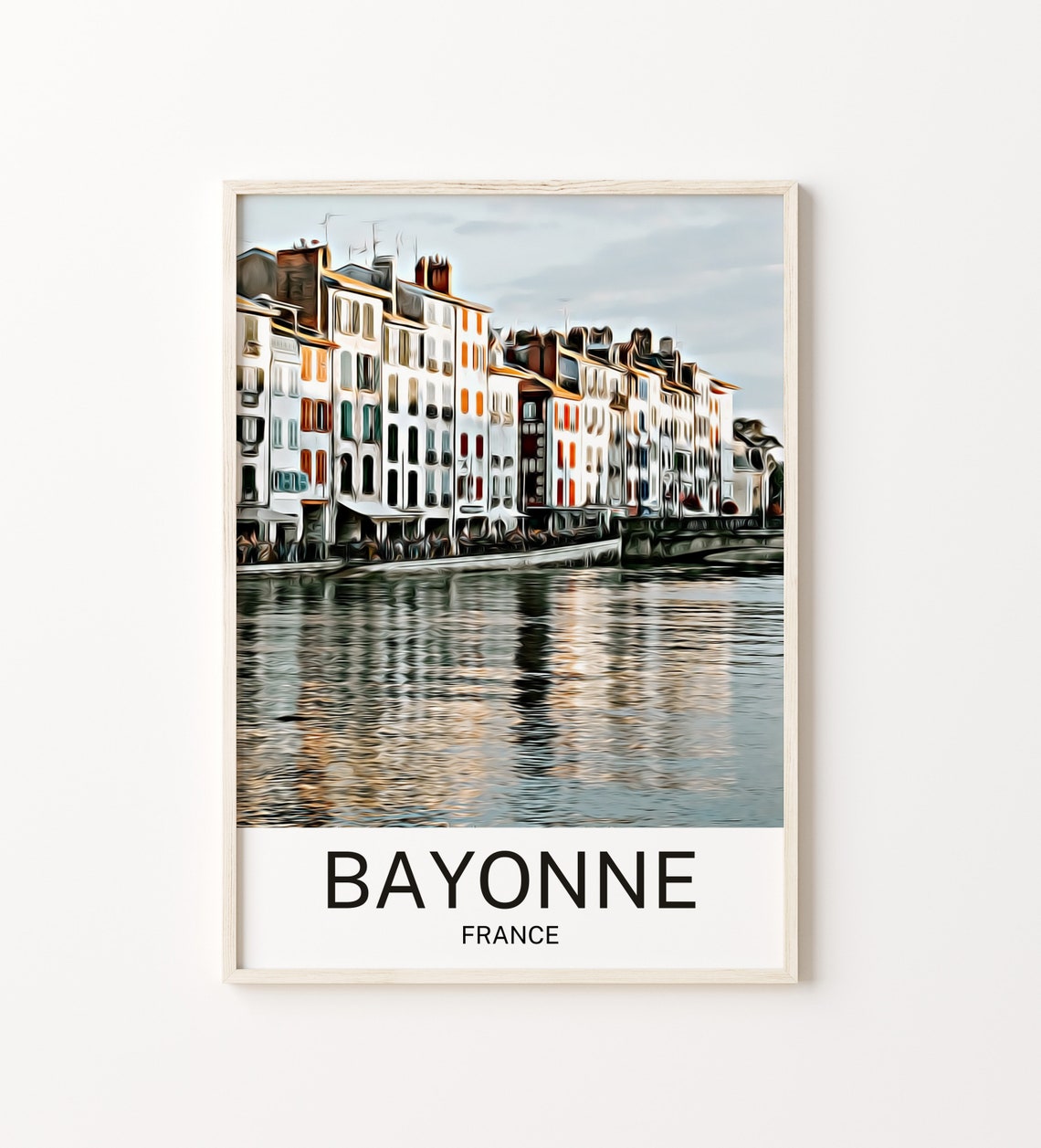 Bayonne Travel Print Bayonne Wall Art Bayonne Art Bayonne Artwork Bayonne Art Print Bayonne Gift Bayonne Poster Bayonne Travel Print