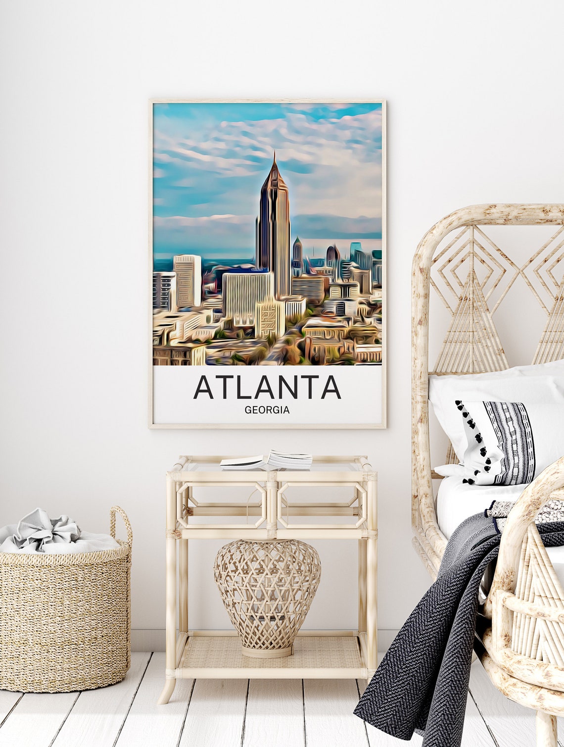 Atlanta Travel Print Atlanta Wall Art Atlanta Poster Atlanta Art Print Atlanta Wall Decor Atlanta Travel Atlanta Artwork Atlanta - Image 2