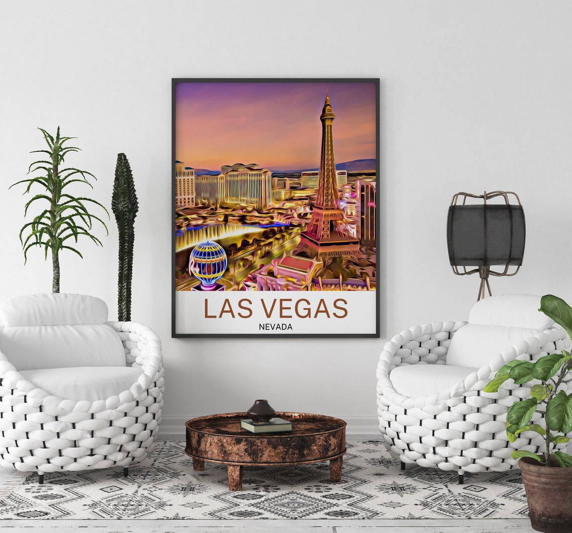 Las Vegas Travel Print Las Vegas Wall Art Las Vegas Art Las Vegas Artwork Las Vegas Art Print Las Vegas Gift Las Vegas Poster - Image 2