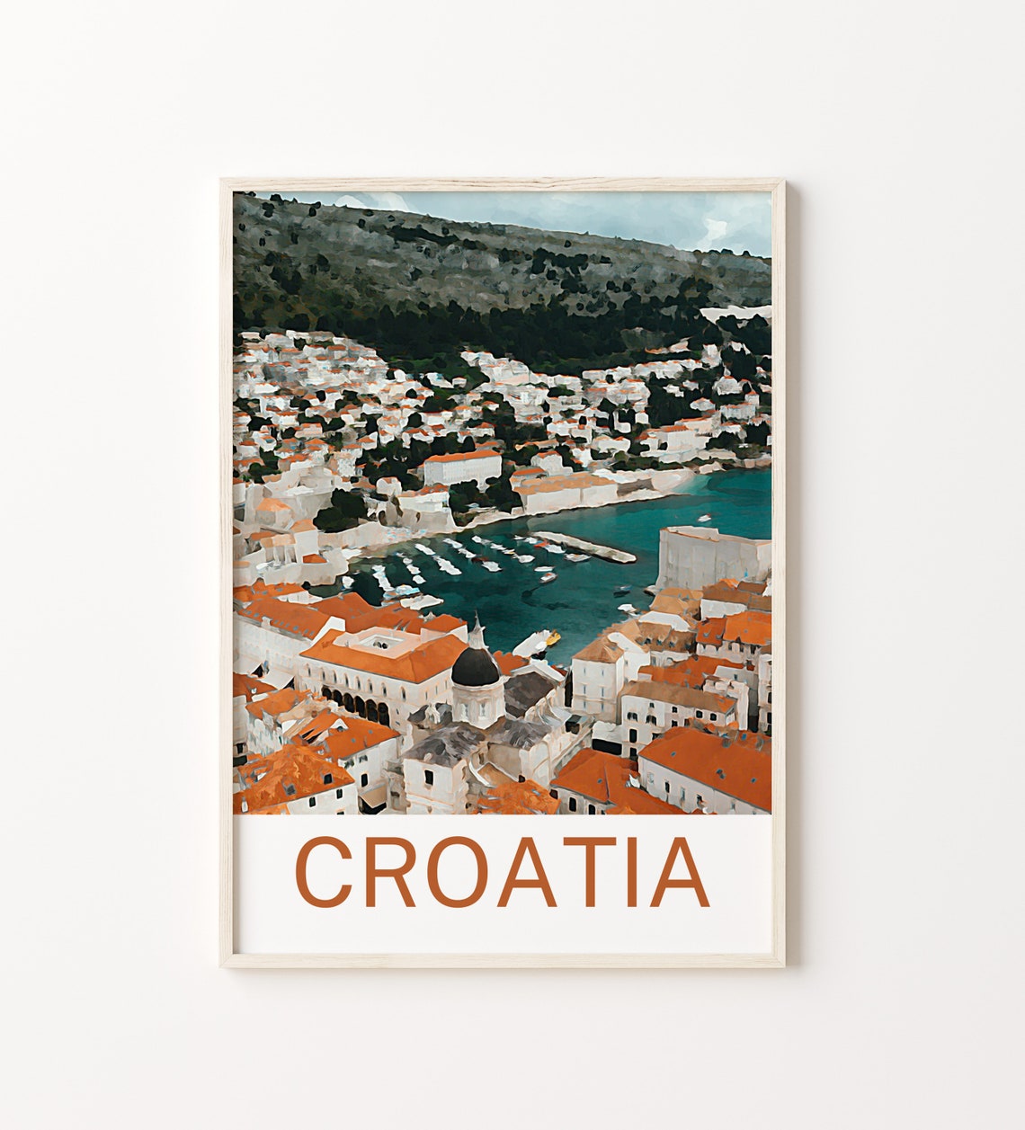 Croatia Travel Print Croatia Wall Art Croatia Poster Croatia Art Print Croatia Wall Decor Croatia Art Croatia Artwork Croatia