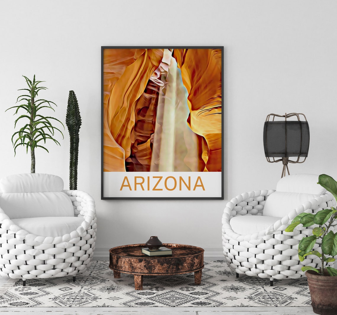 Arizona Wall Art Arizona Print Arizona Art Arizona Poster Arizona Decor Arizona Painting Arizona Artwork Arizona Arizona Travel - Image 3