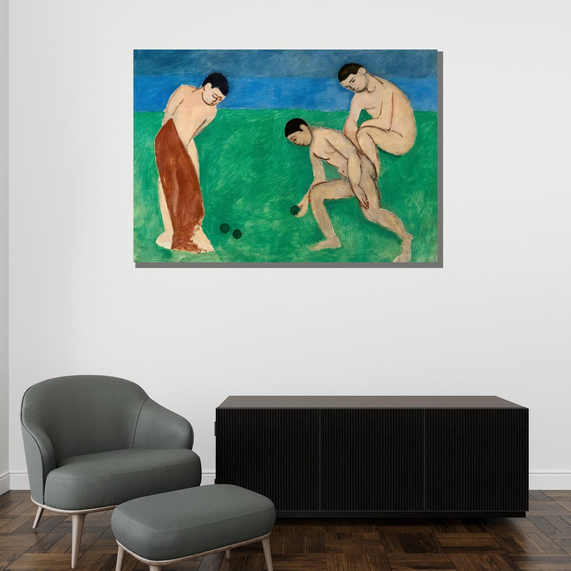 Henri Matisse Game Of Bowls Painting Modern Art Abstract Figures Colorful Wall Decor Classic Masterpiece Gift - Image 2