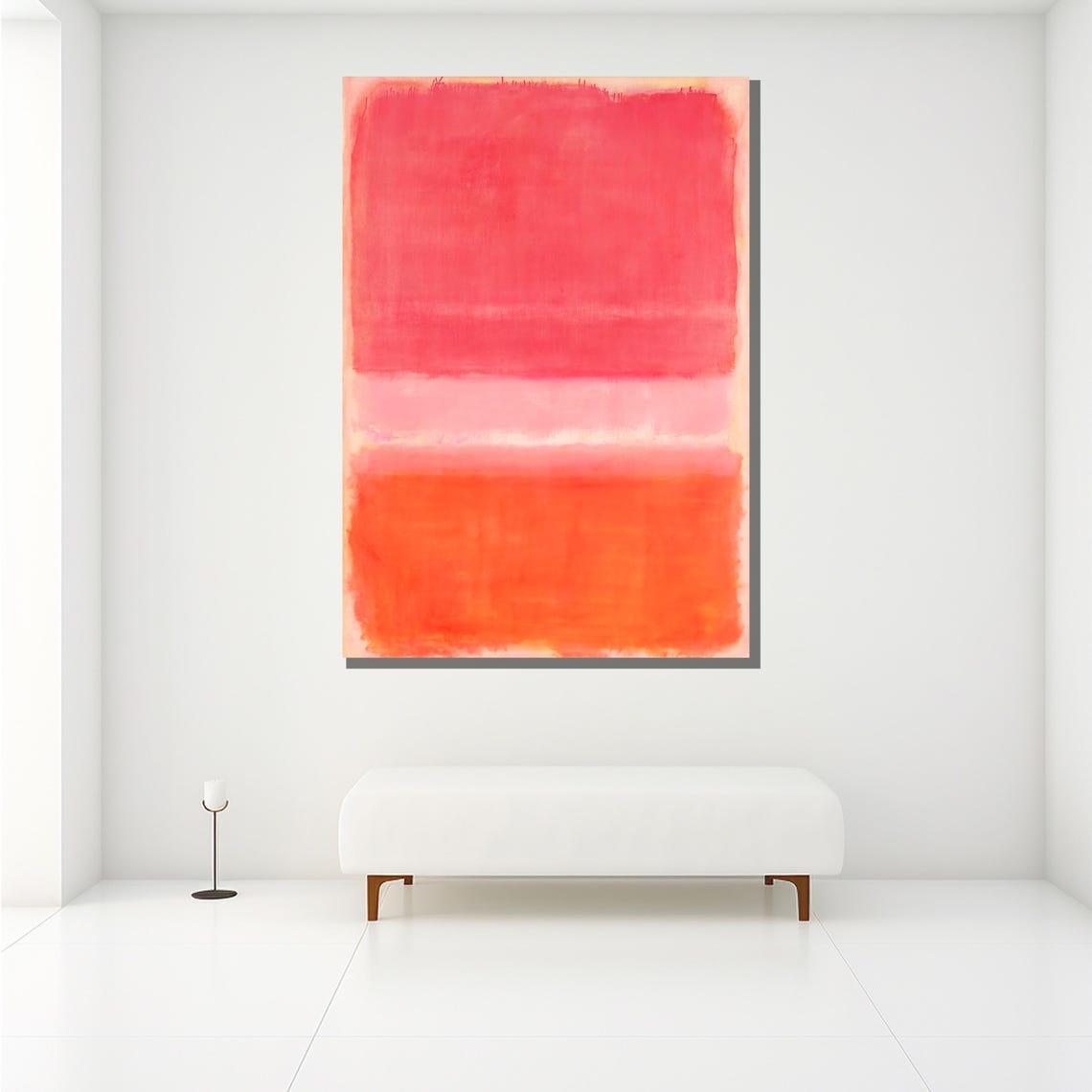 Mark Rothko Soft Pink Orange Warm Blush Color Field Art Print - Image 2
