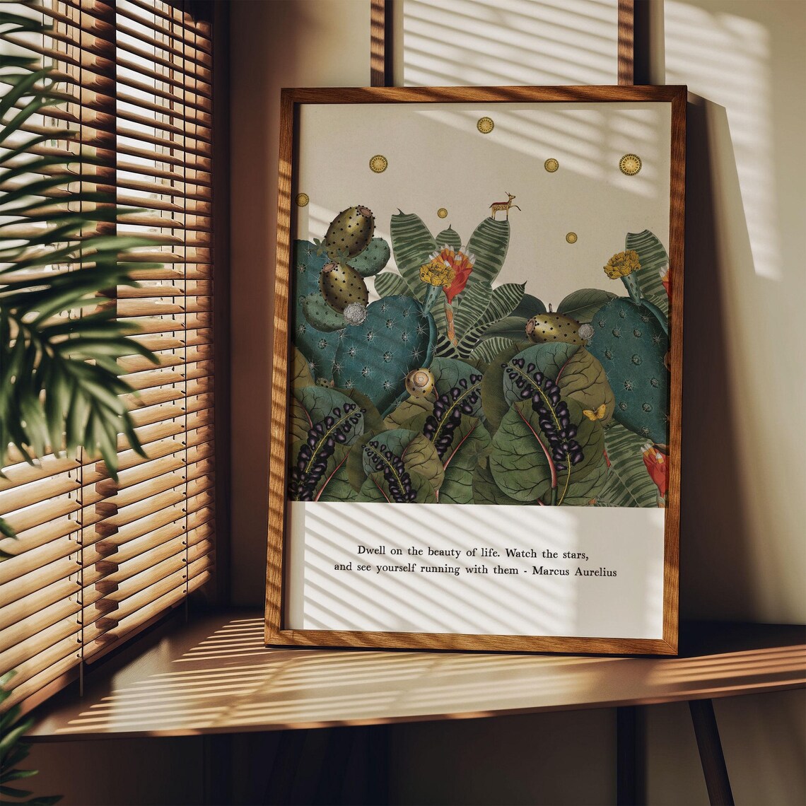 Marcus Aurelius Quote, Whimsical Garden Art Print - Image 3