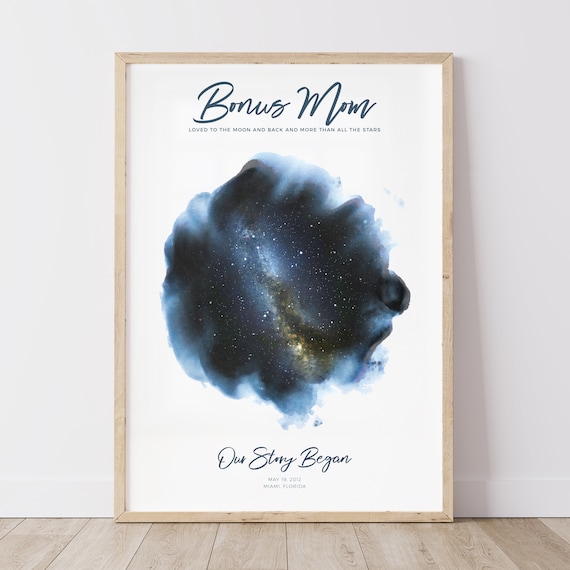 Star Map Poster Print, Best Mother’s Day Gift For Mom