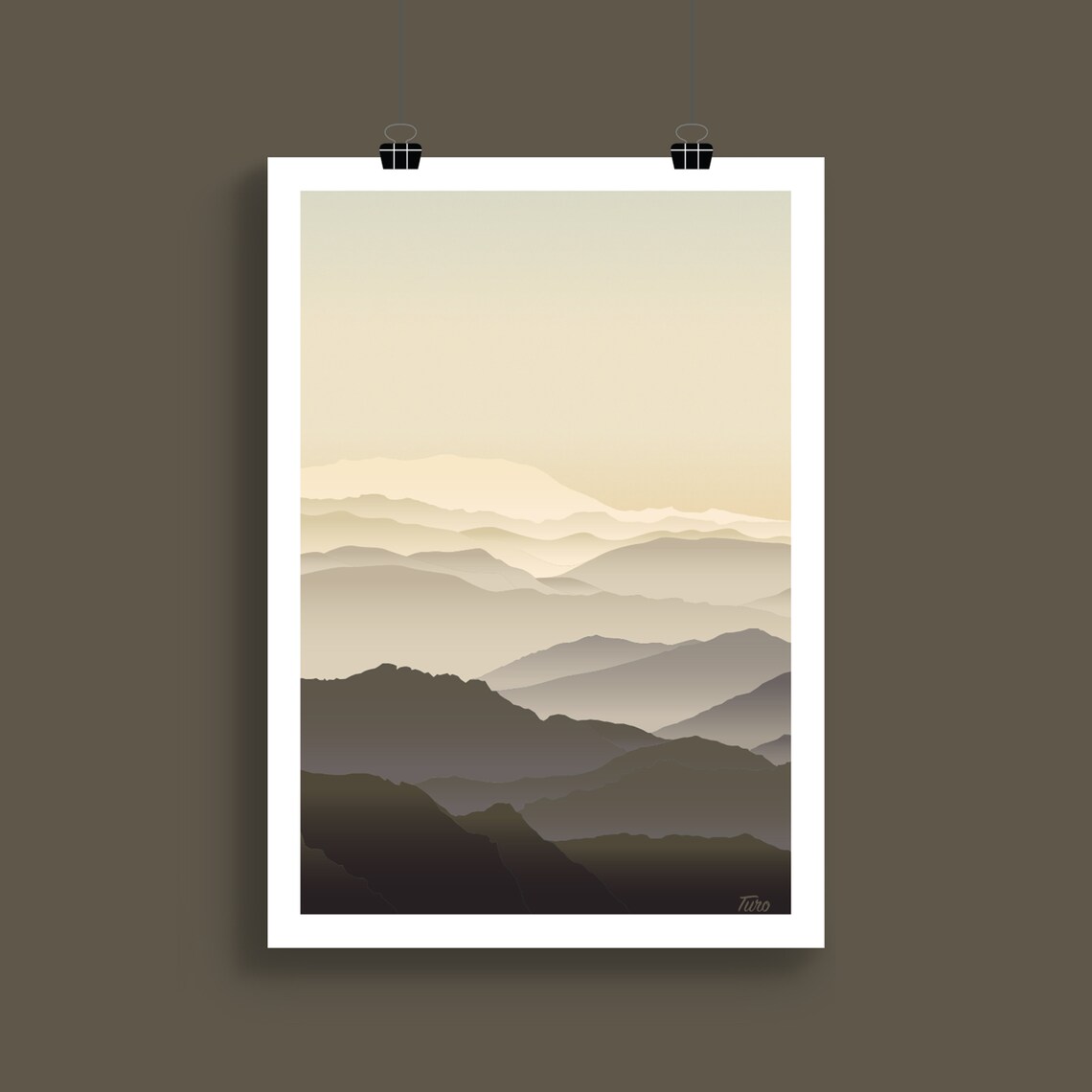 Massif Central Vintage Travel Poster, France