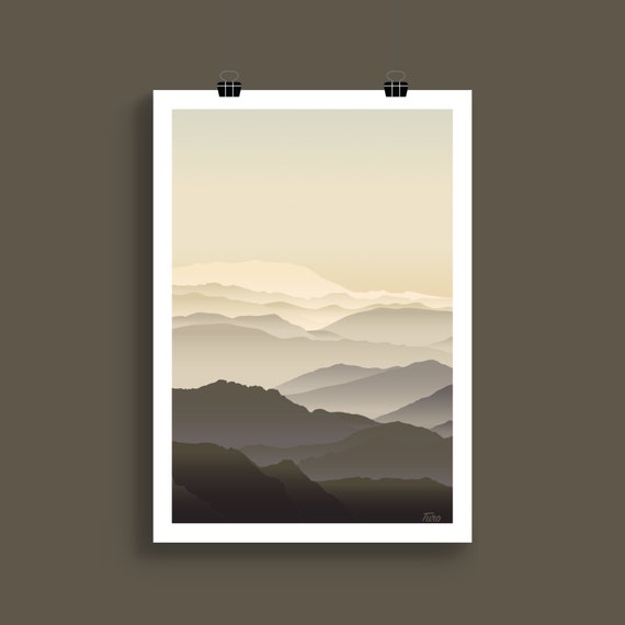 Massif Central Vintage Travel Poster, France