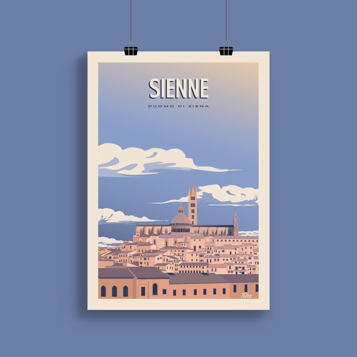 Siena Vintage Travel Poster, Duomo Di Siena - Image 2