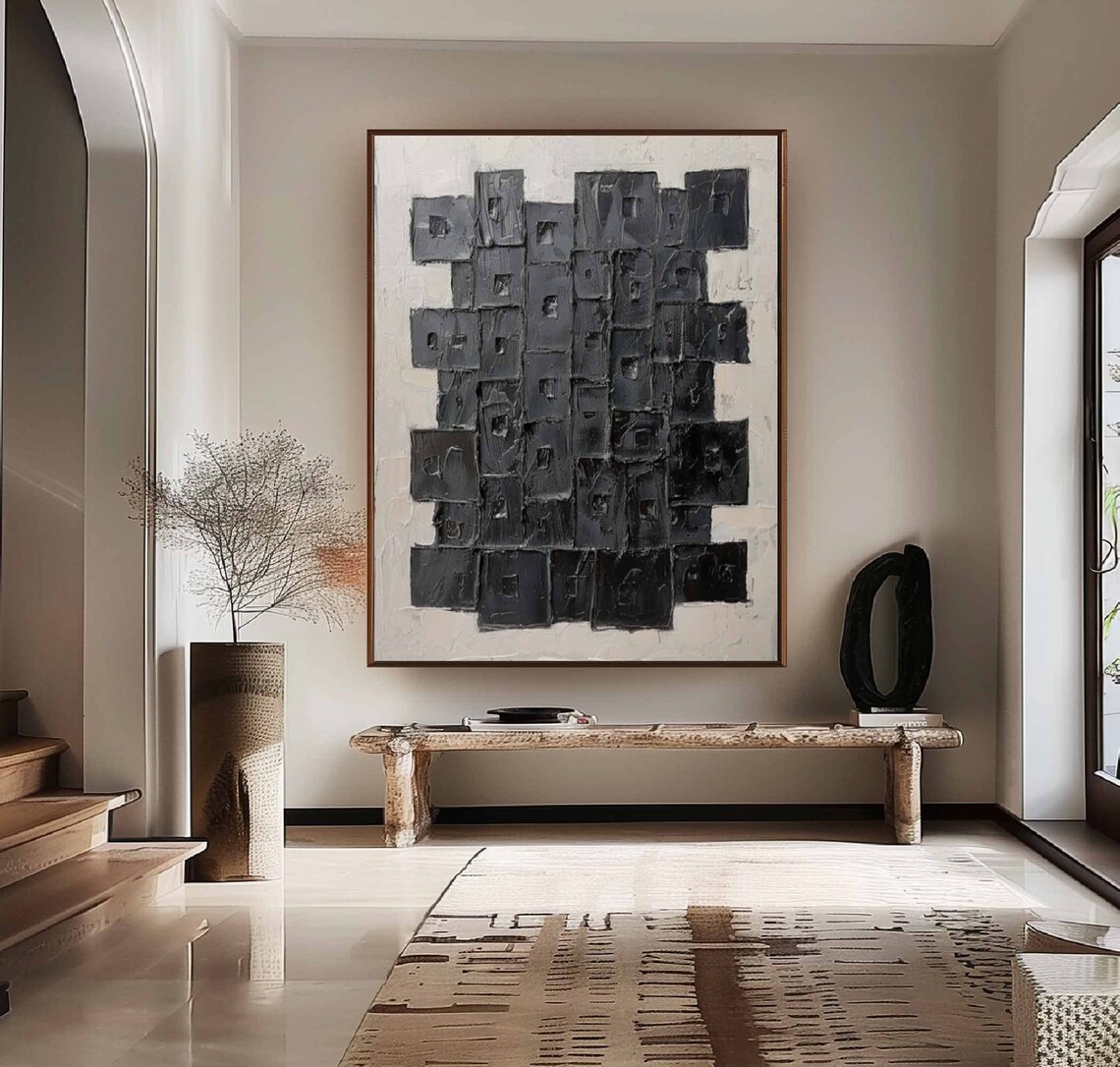 Beige Wabisabi Texture Painting, Minimalist Art Print - Image 2