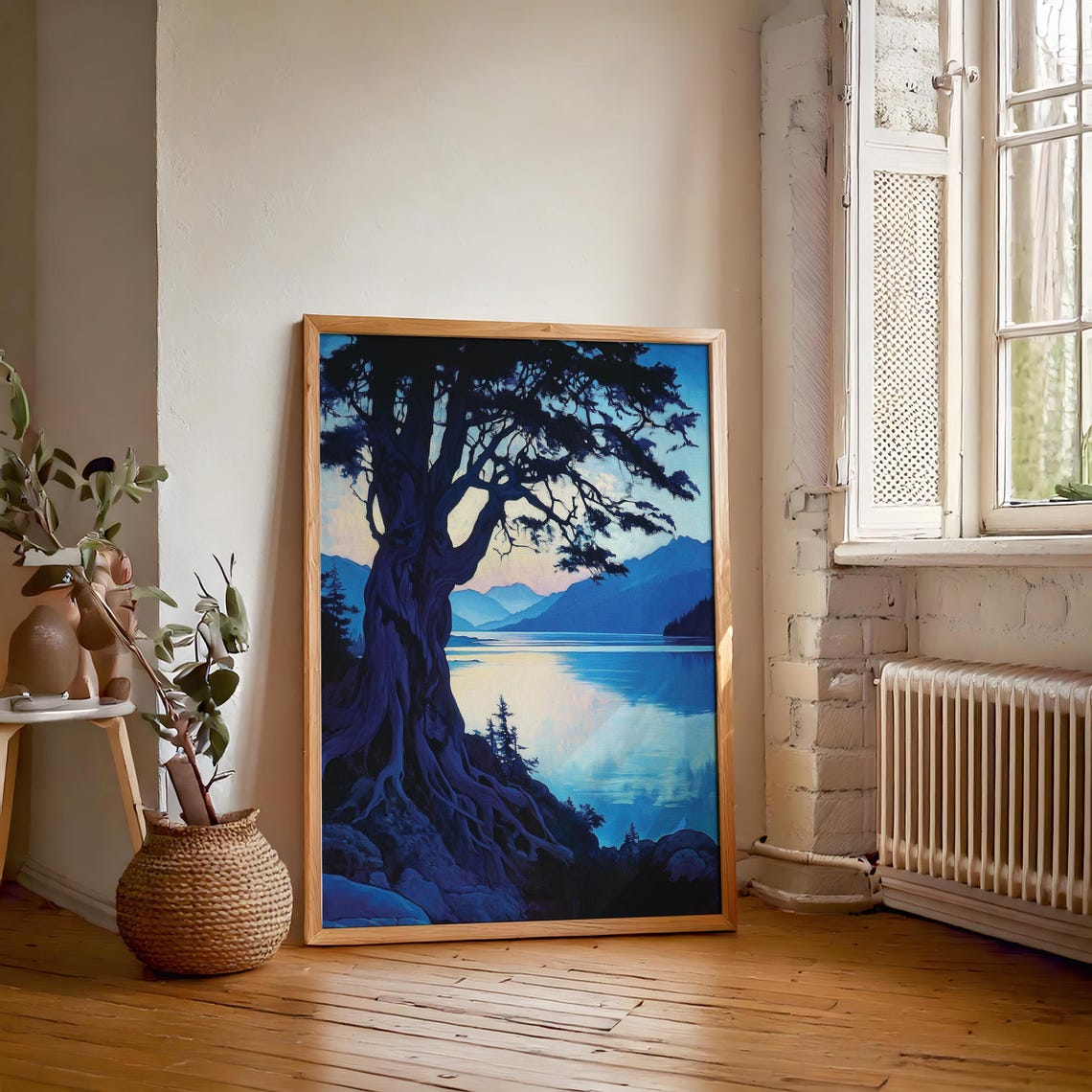 Moody Landscape Wall Hanging Masculine Wall Art Art Alpha Male Guy Apartment Decor Over Bed Wall Art - Image 6