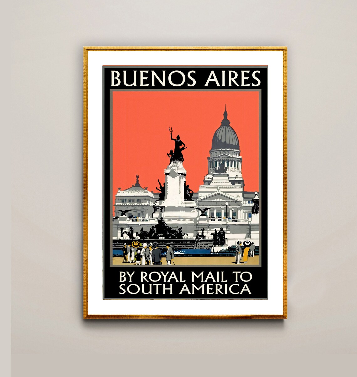 Buenos Aires Argentina Vintage Travel Poster - Image 2