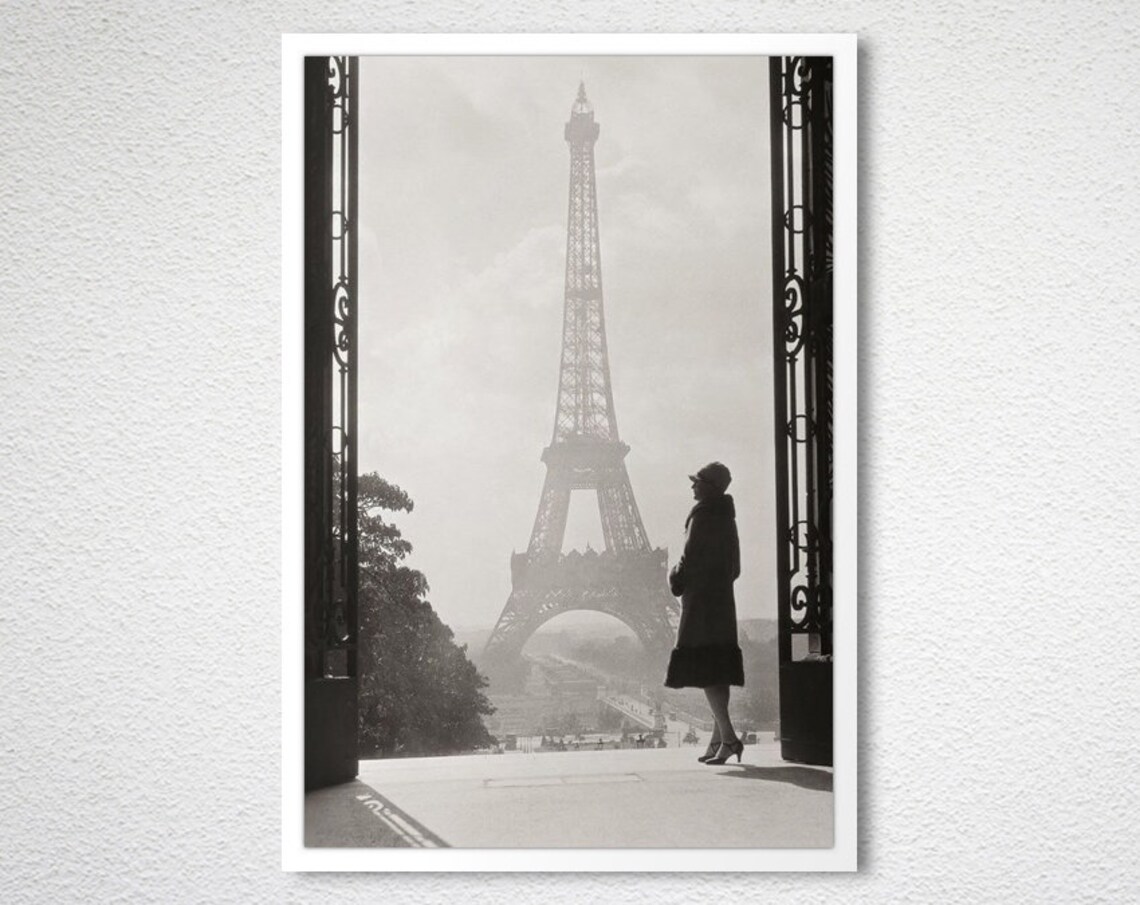 Woman In Paris France Vintage Photo Art Print - Image 2