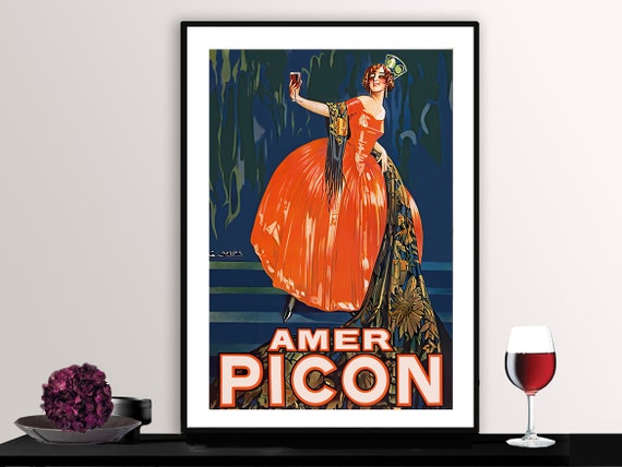 Amer Picon Vintage Fooddrink Poster Poster Paper Or Print Gift Idea Wall Decor