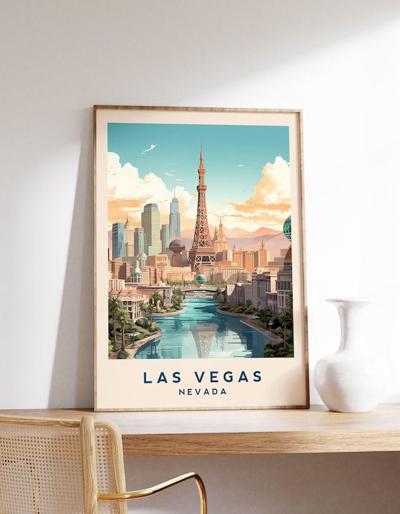 Las Vegas Travel Poster, Nevada Decor