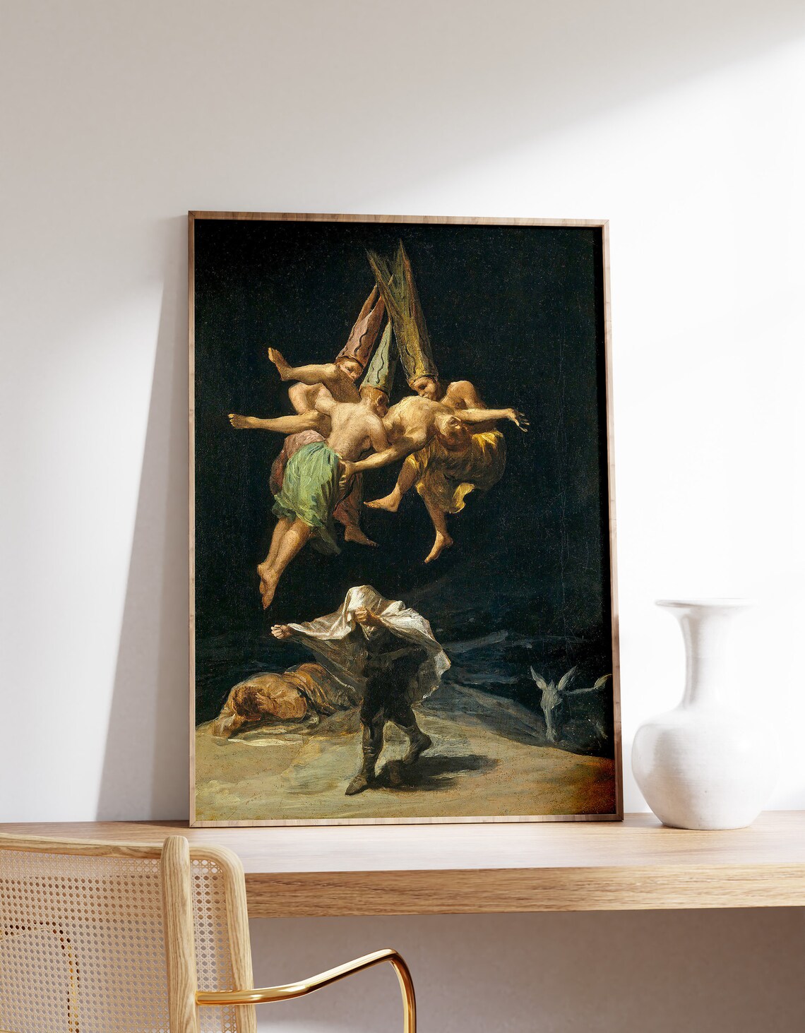 Francisco Goya Witches Flight 1798 Dark Academia Art Print
