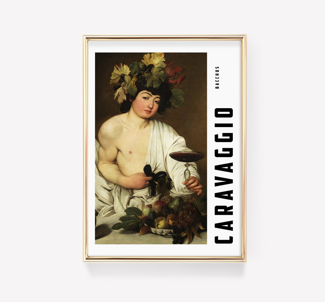 Caravaggio Bacchus 1593 Wine God Baroque Masterpiece Art Poster