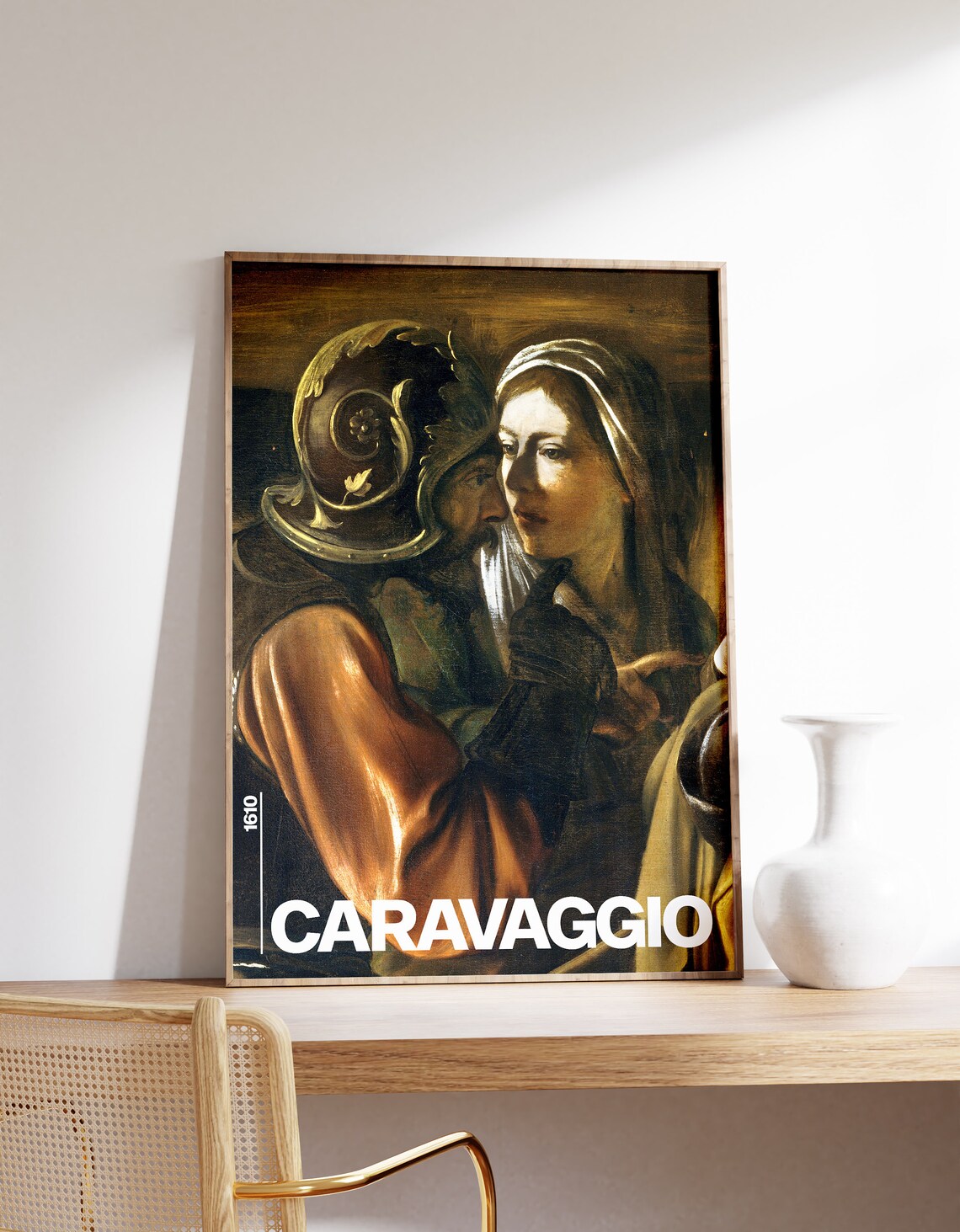 Caravaggio The Denial Of Saint Peter 1610 Baroque Drama Art Poster