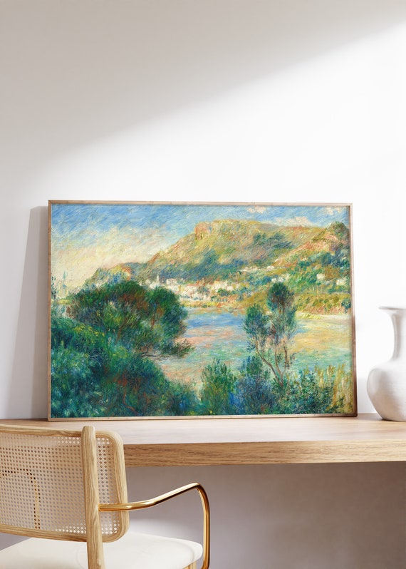 Auguste Renoir View Of Monte Carlo From Cap Martin, Vintage Poster
