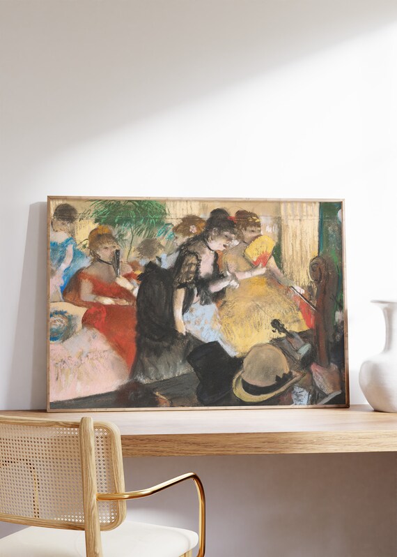 Edgar Degas Café Concert Vintage French Impressionist Painting Poster