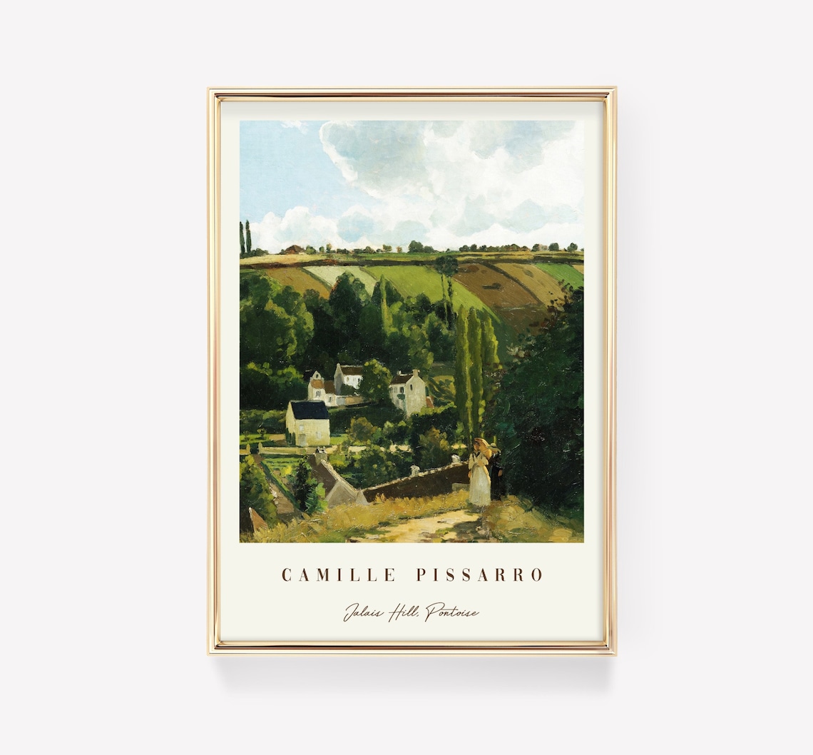 Camille Pissarro Jalais Hill Pontoise French Countryside Landscape Poster