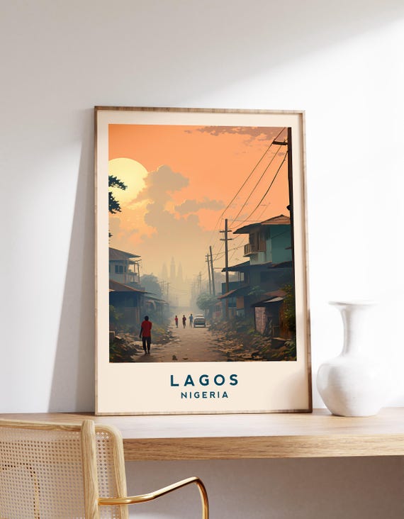 Nigeria Wall Art Lagos Travel Print Decor Poster