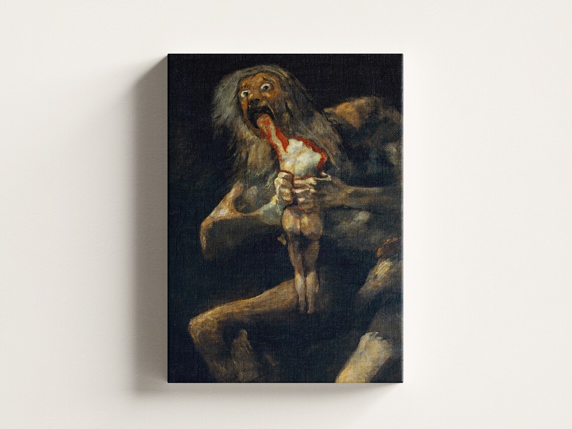 Goya Gothic Vintage Wall Art, Museum Quality Print