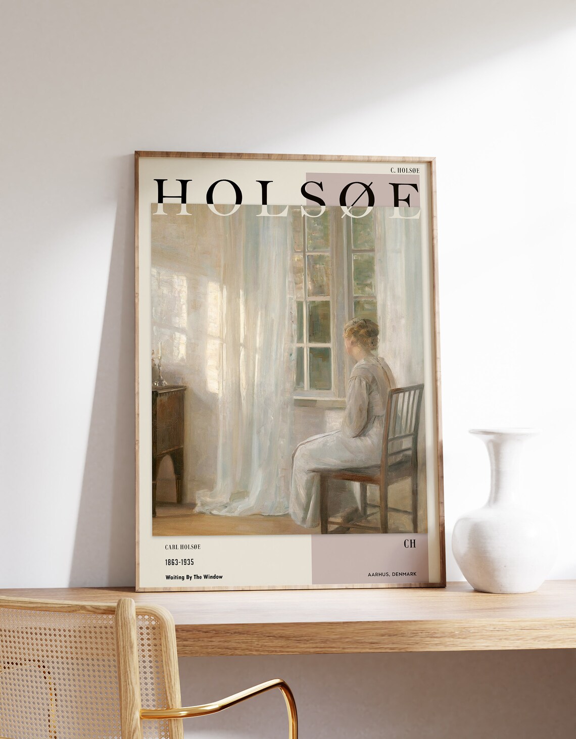 Carl Holse Exhibition Poster, Mid Century Art Print
