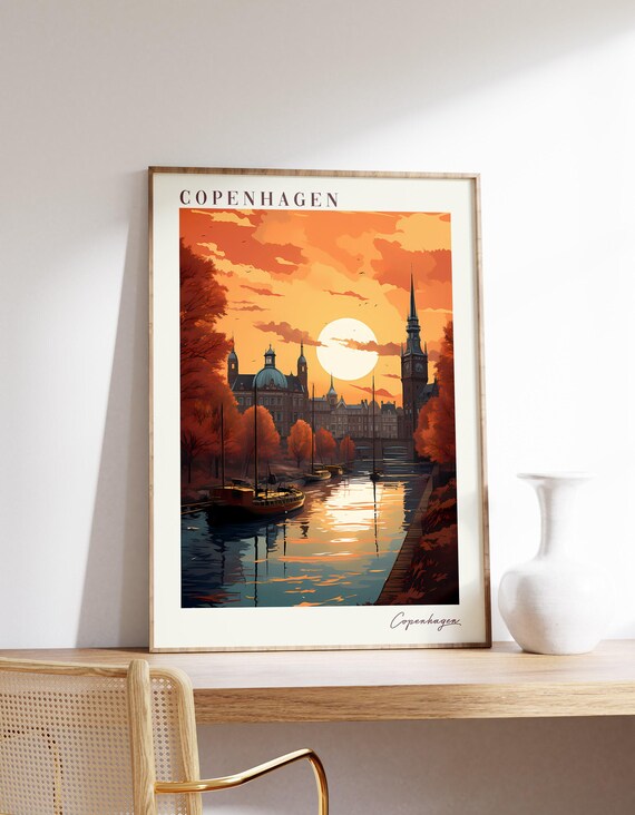 Copenhagen Travel Poster