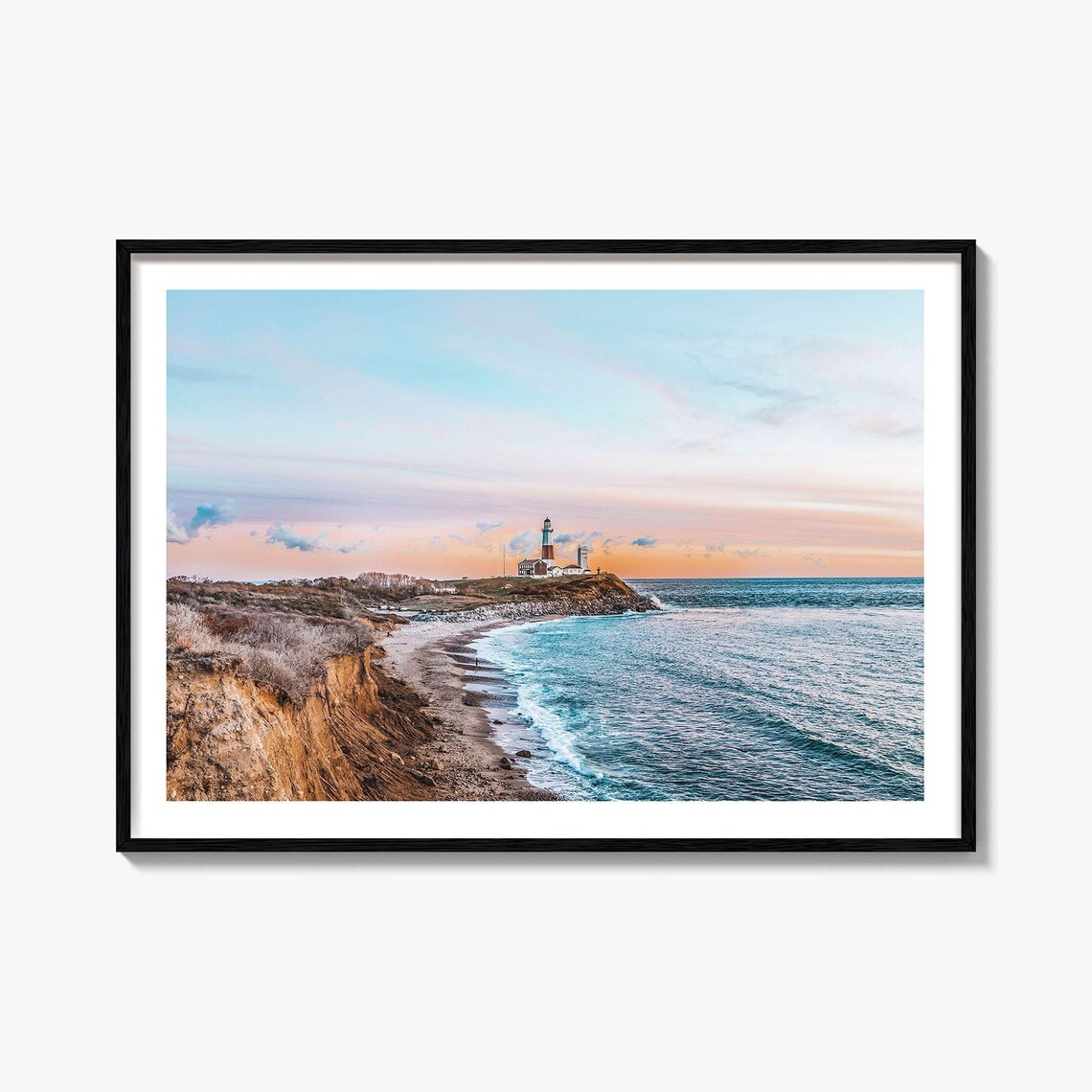 The Hamptons Travel Street Map Poster Print