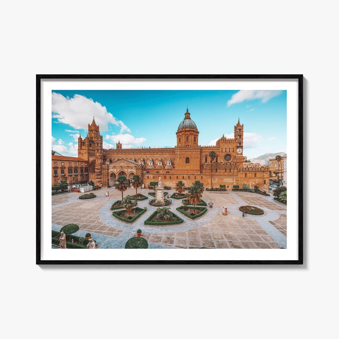 Palermo Cathedral Sicily Historic Landmark Travel Photo Art Poster