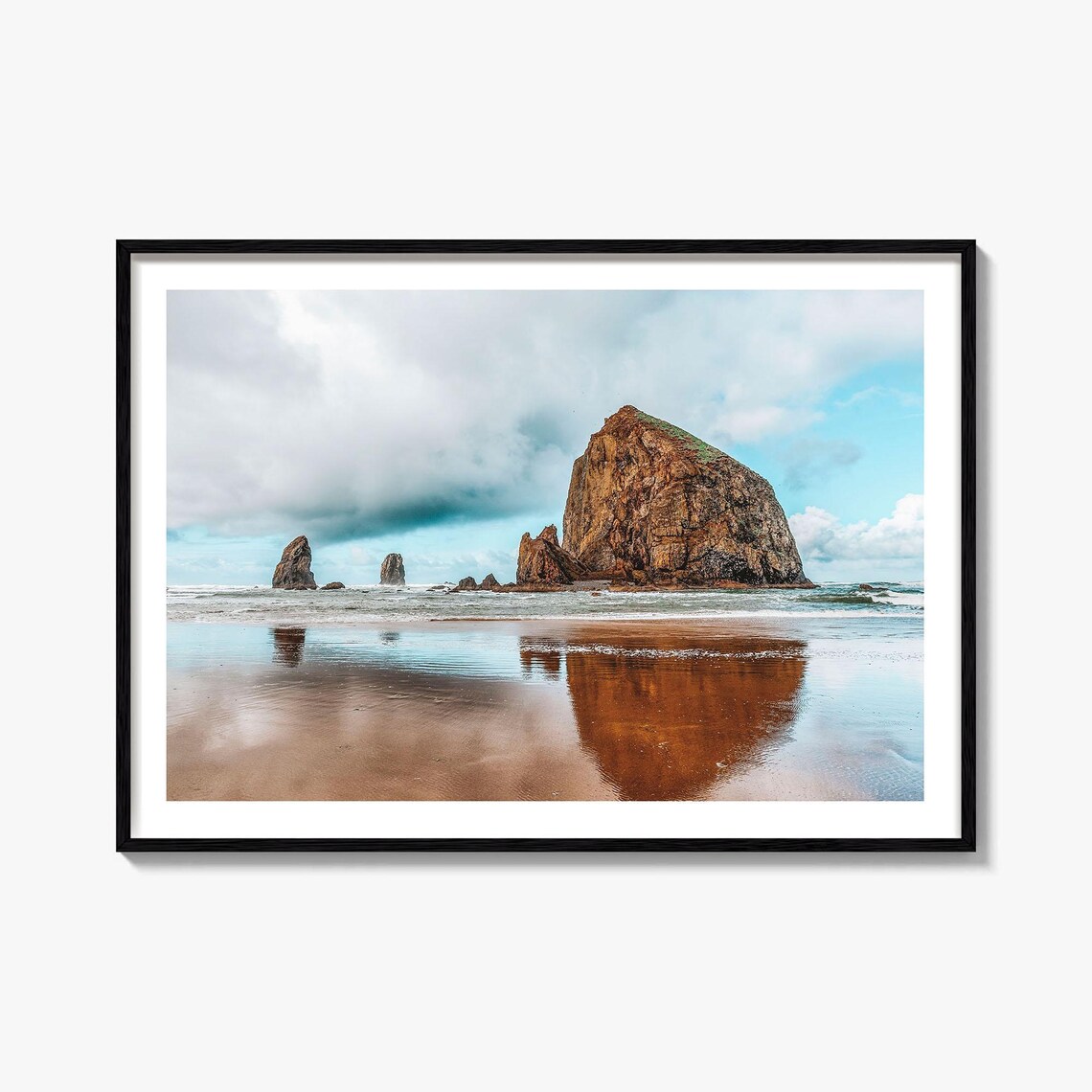 Cannon Beach Travel Poster, Street Map Art Print