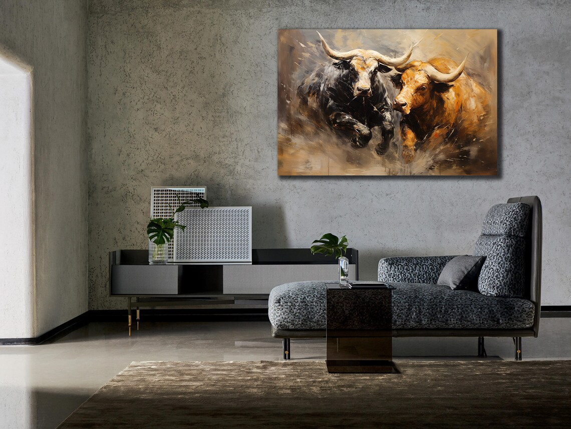 Bull Portrait, Matador-Inspired Animal Art Print - Image 3