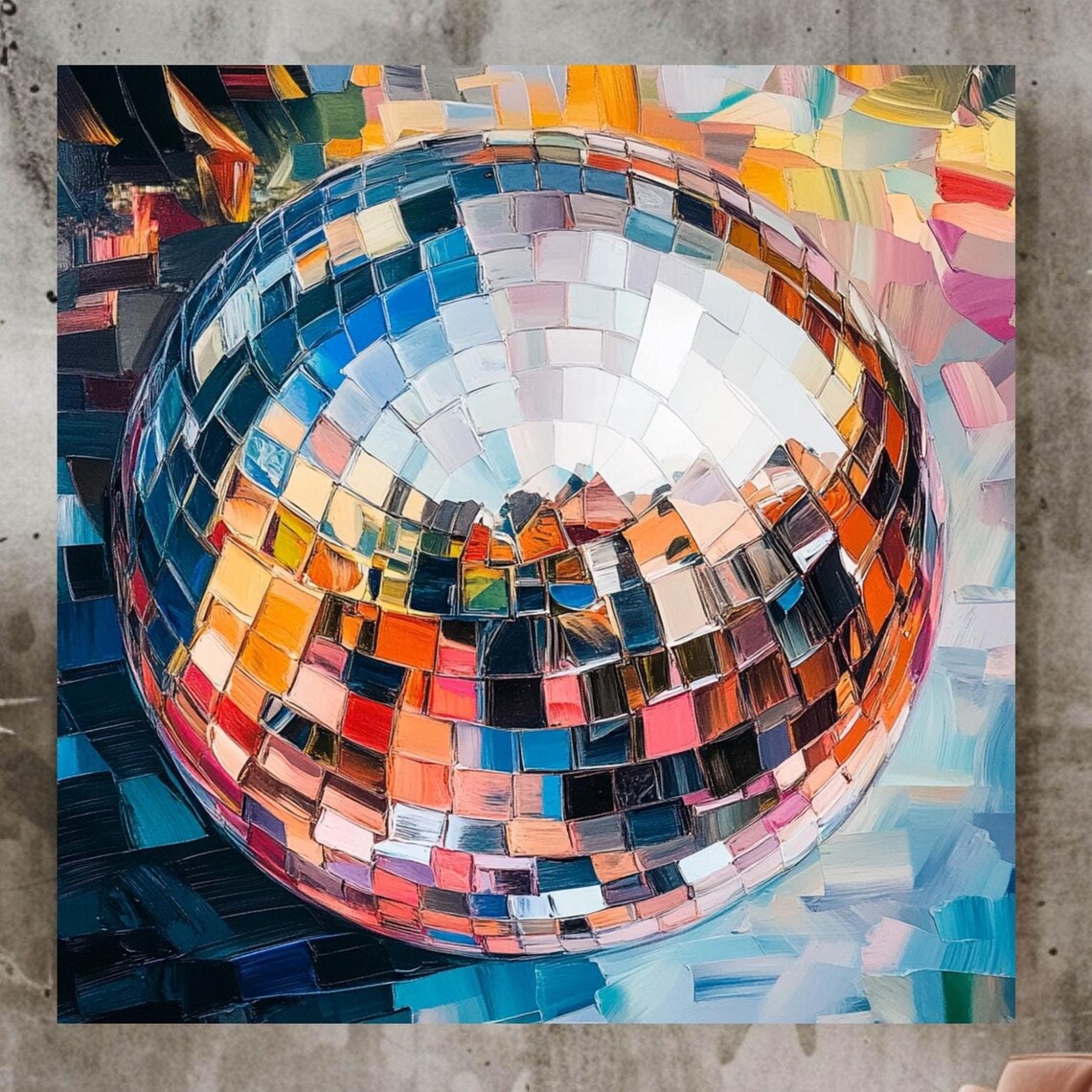Disco Ball Art Print, Groovy Funky Decor - Image 3