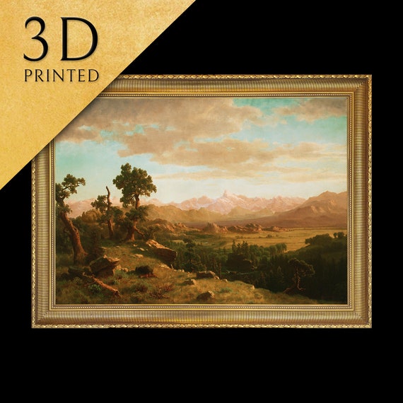 Wind River Country By Albert Bierstadt 3d Printed With Texture And Brush Strokes Looks Like Original Oil Painting