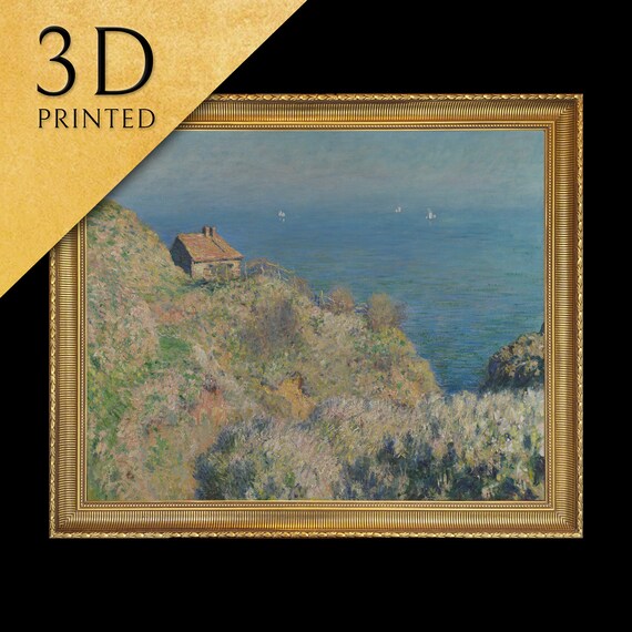 La Maison du Pecheur Varengeville by Claude Monet Coastal Cliff House Poster