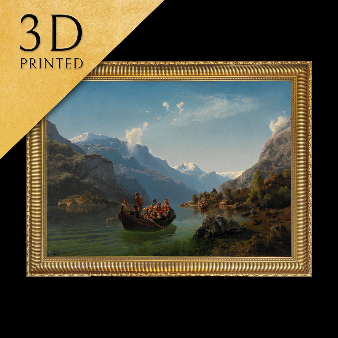 Famous Gude Tidemand Bridal Procession Hardangerfjord Norway Print