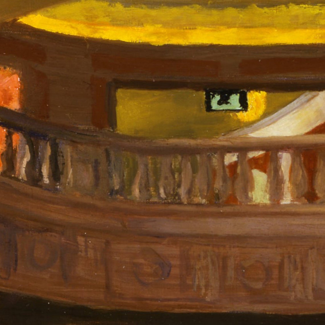 Edward Hopper Shakespeare at Dusk Theatre Lobby Evening Wall Art - Image 2