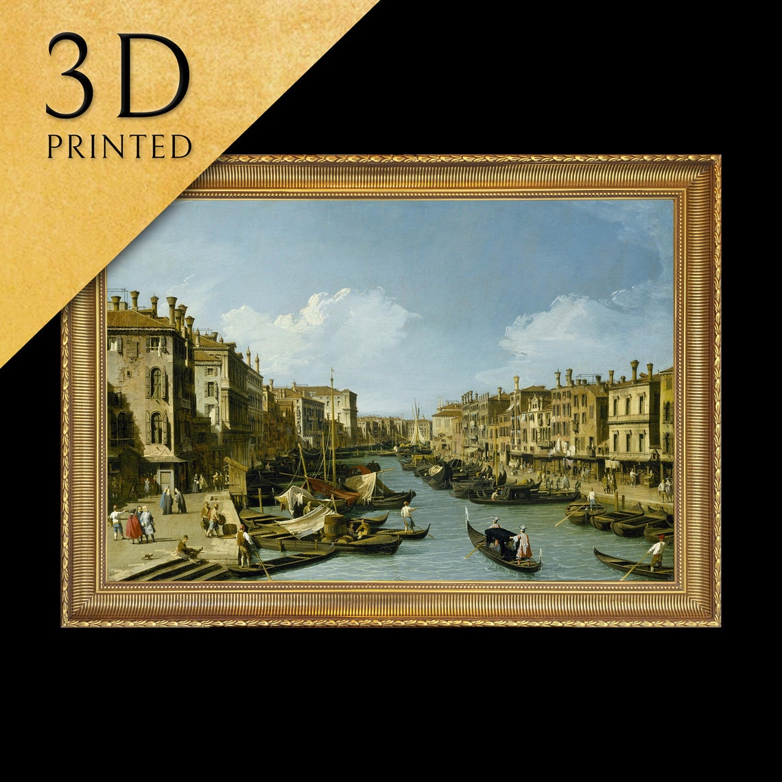 Canaletto The Grand Canal Venice Gondolas Baroque Cityscape Poster