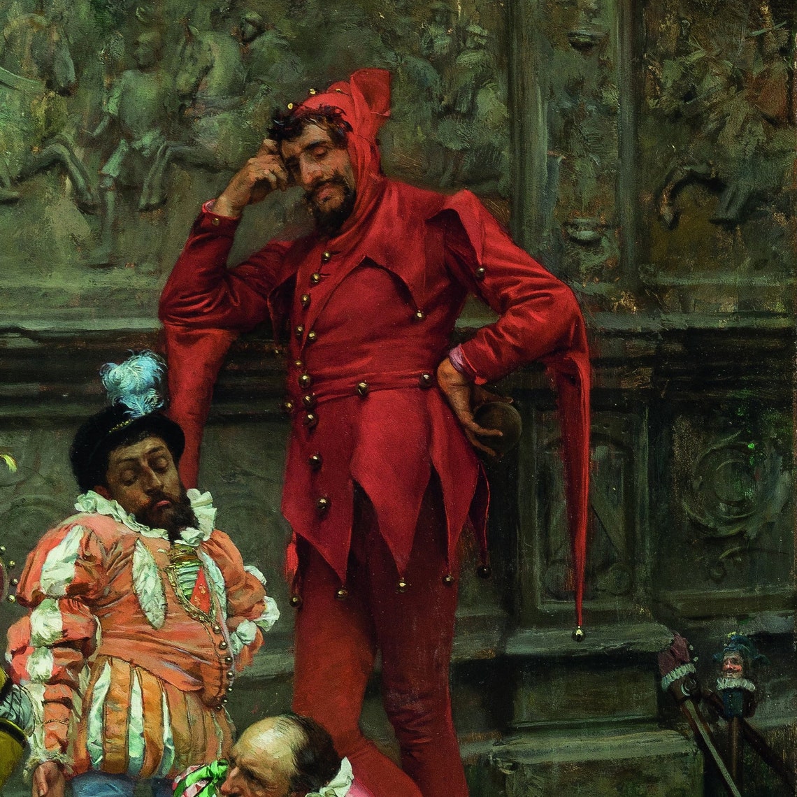 Eduardo Zamacois Jesters Playing Cochonnet Game Vintage Poster - Image 3