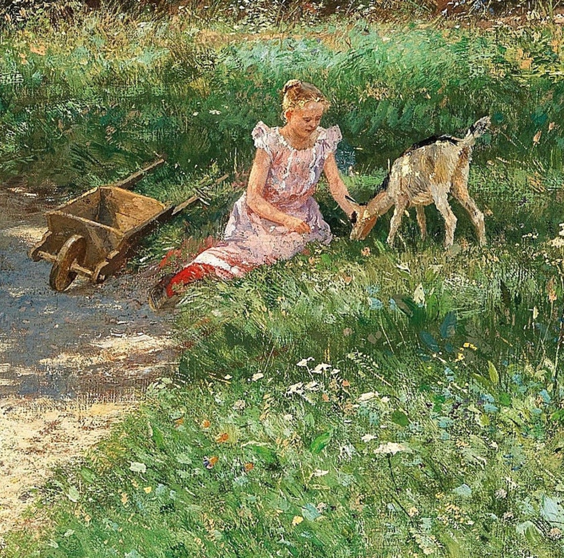 Hugo Darnaut In The Castle Park 1893 Textured Landscape Poster - Image 3